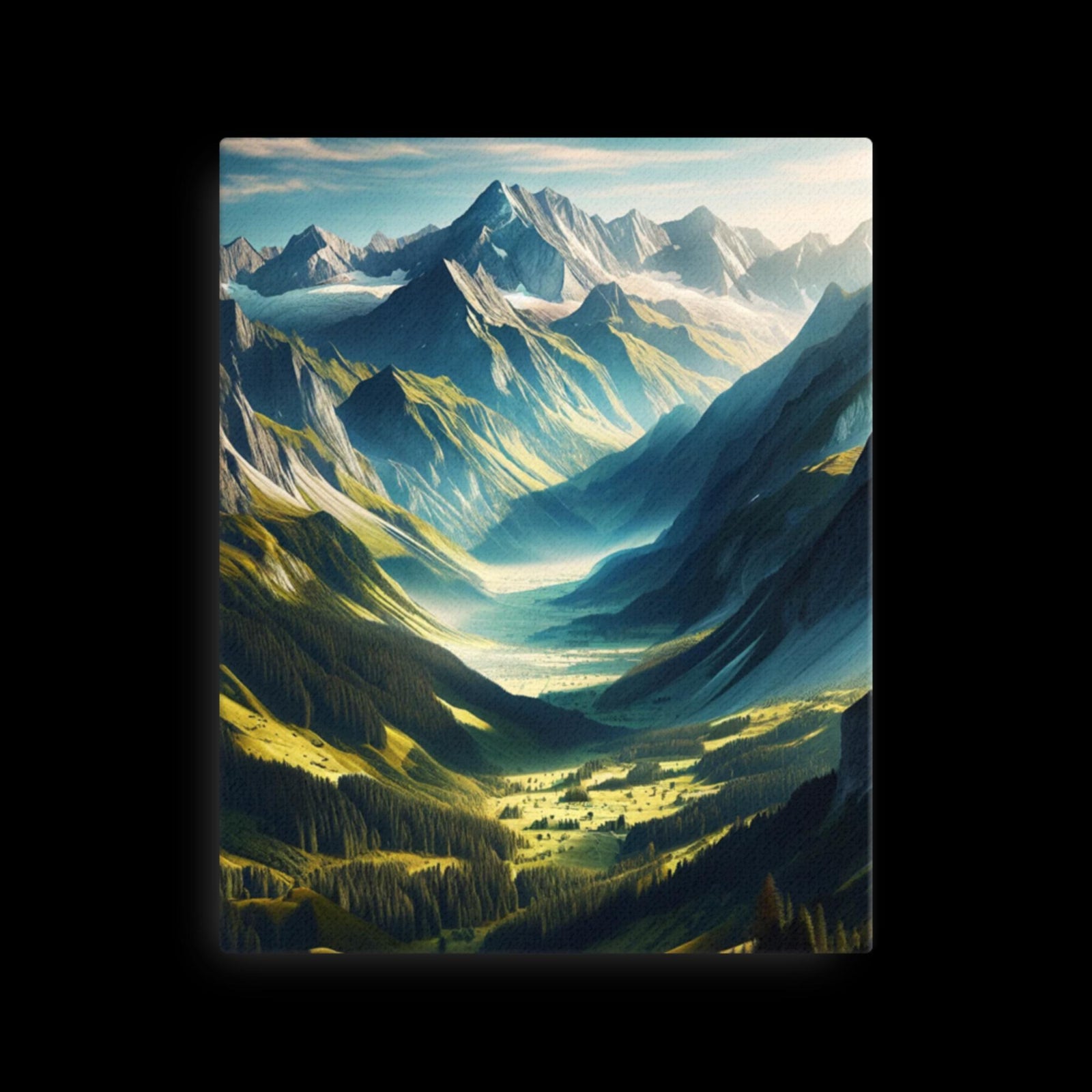 Mountains and Valleys - Canvas