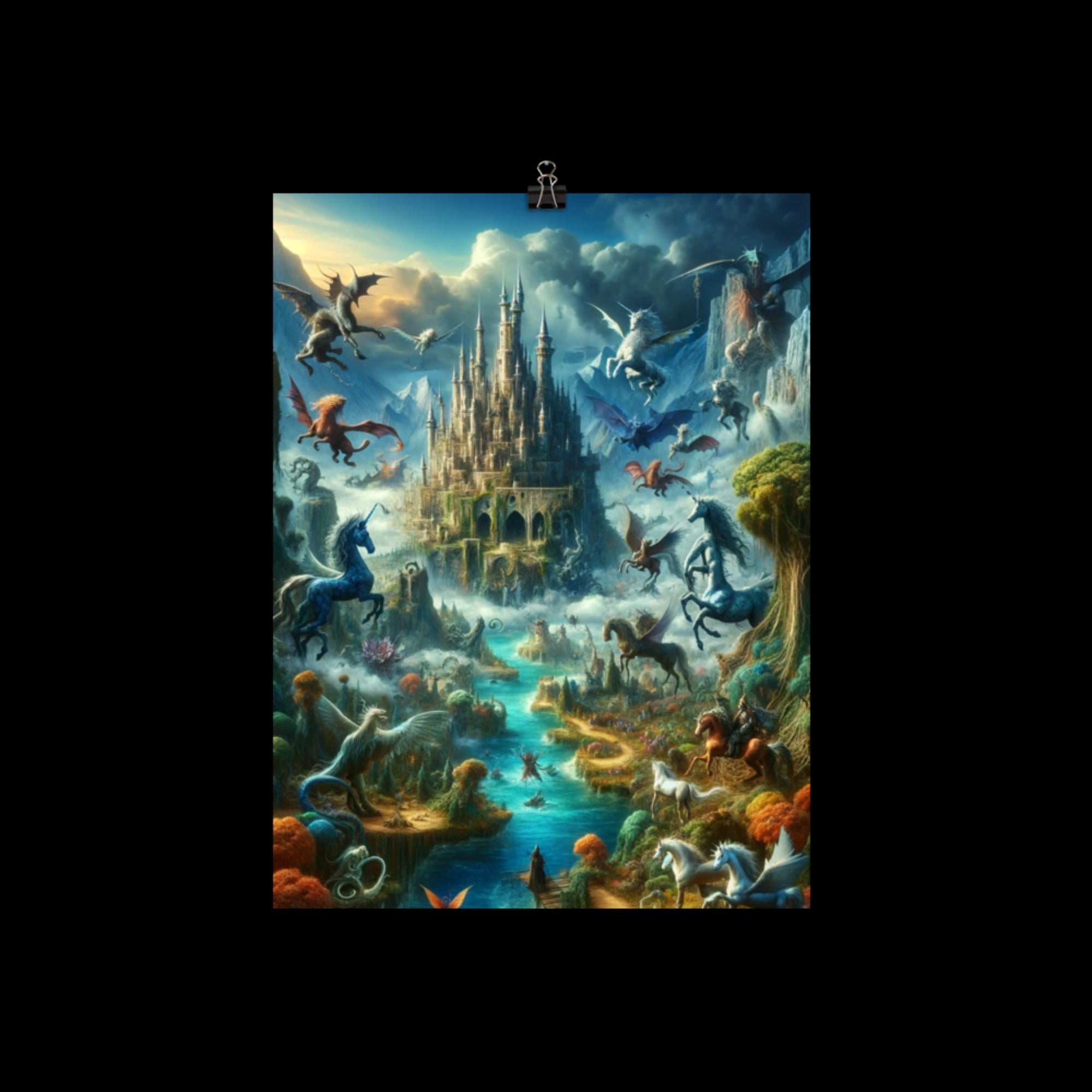 Mythical Creatures and Lands - Poster