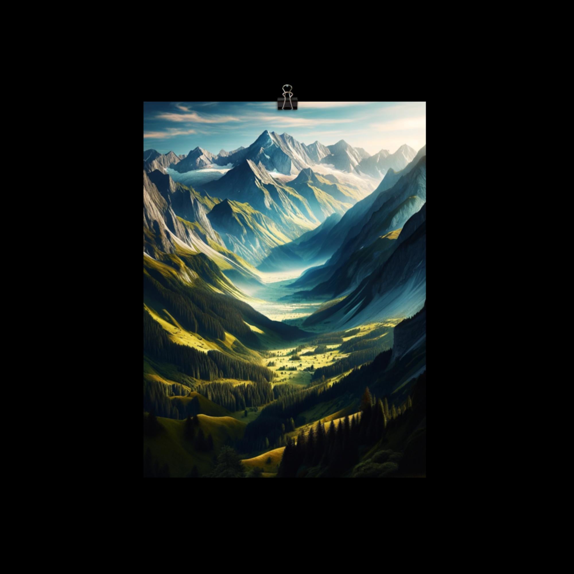 Mountains and Valleys - Poster