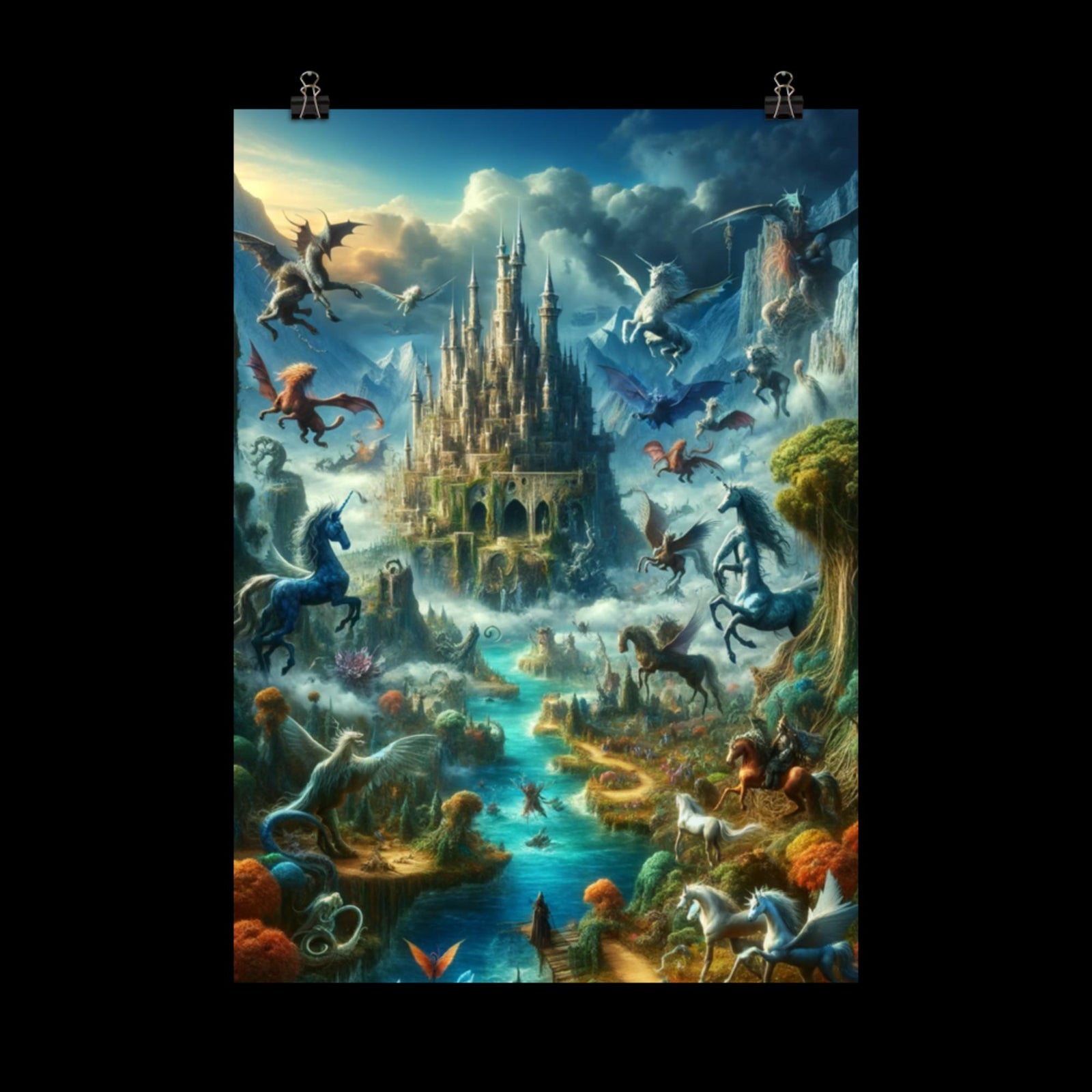 Mythical Creatures and Lands - Poster
