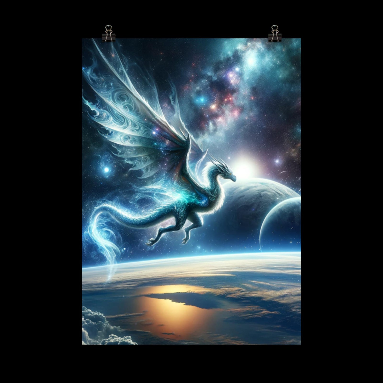 Space Dragon - Poster