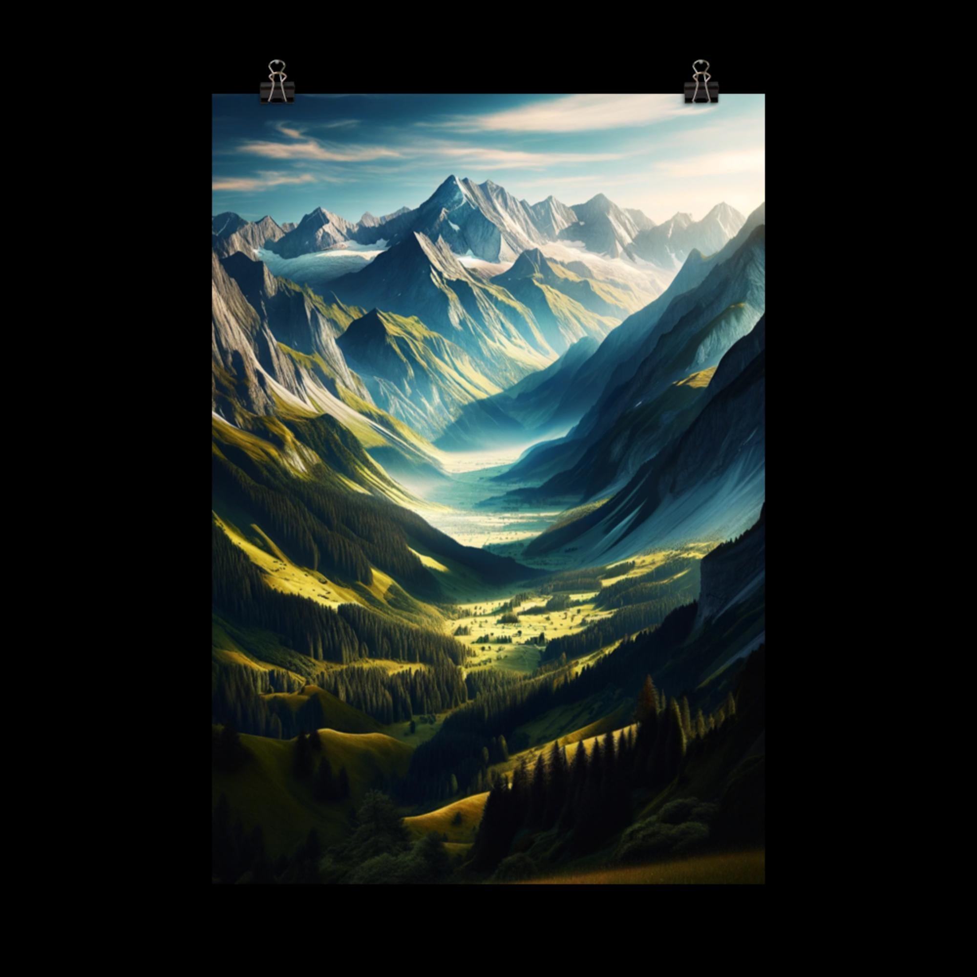 Mountains and Valleys - Poster